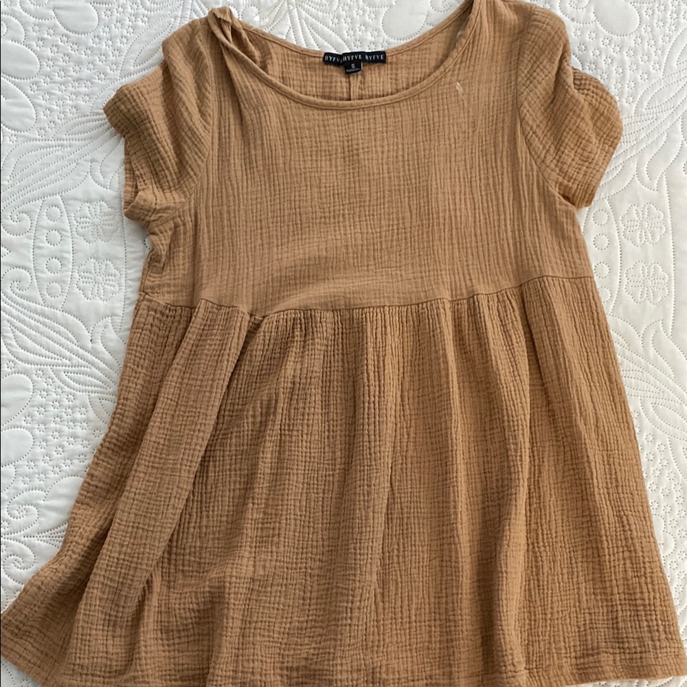HYFVE Tan Textured Dress